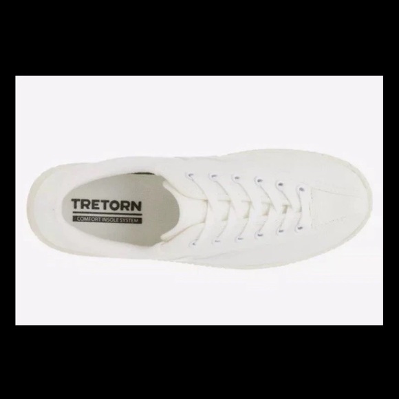 Tretorn Off-White Canvas Sneakers Women’s Size 11 - Picture 14 of 14